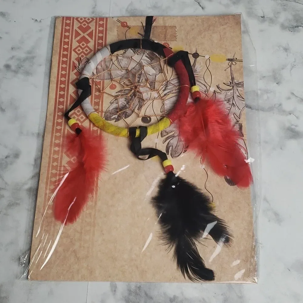 Red, Black, and Yellow Dream Catcher‎